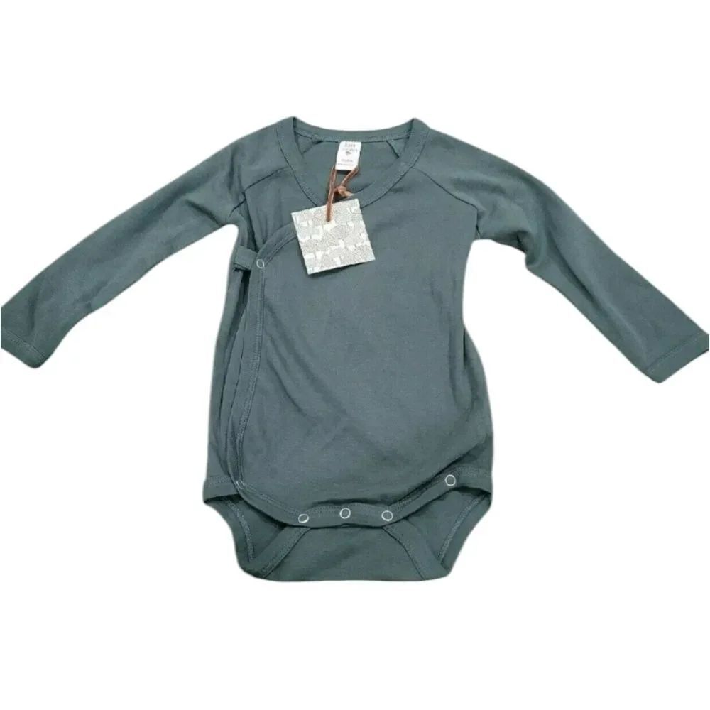 Quinn muted green long sleeve bodysuit